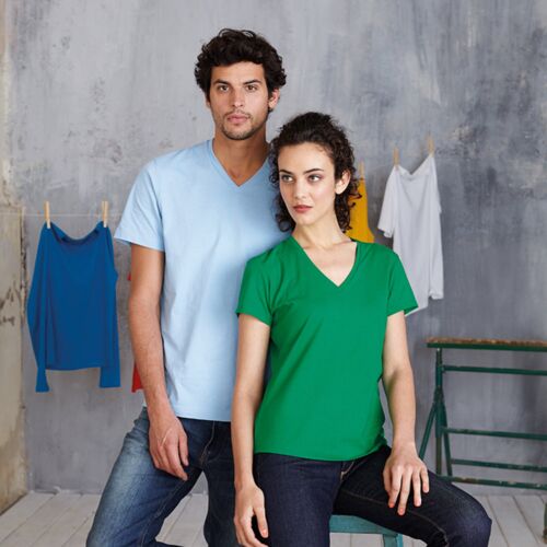 Ladies' short-sleeved V-neck T-shirt Thumbnail