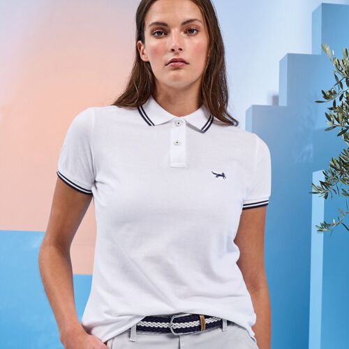 Women's classic fit tipped polo Thumbnail