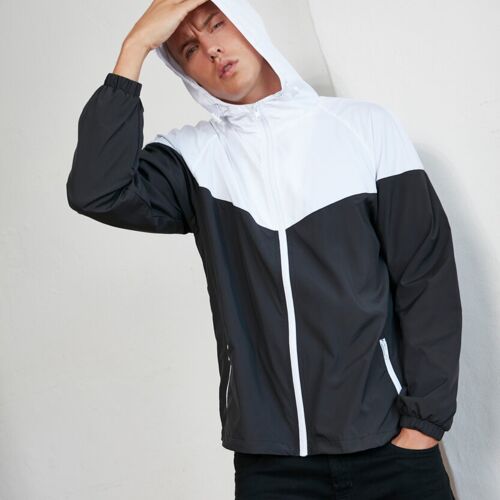 Two-tone tech windrunner jacket Thumbnail